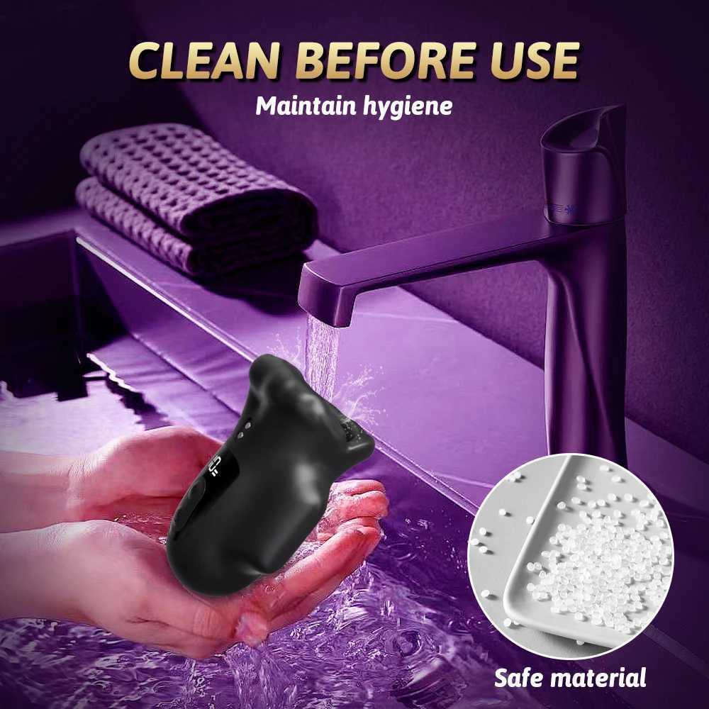 Penis Glans Penis Training Vibrator Male Masturbation Stimulator Massager Vibration Sex ToyXJ250408