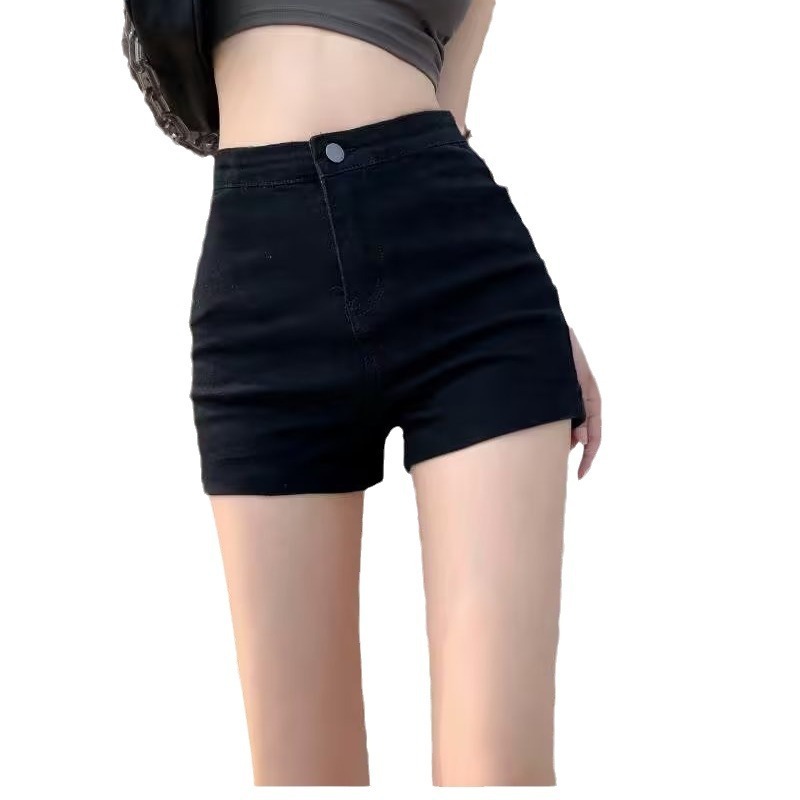 New Designer Shorts Cowboy Shorts Women A-line Tight Fitting Summer High Waisted Slimming Ins Spicy Girl Style Outer Wear Buttocks Wrapped Straight Le