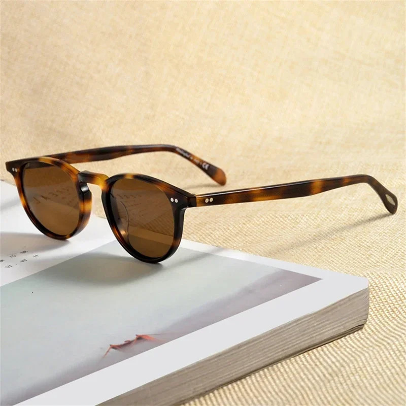 Oval round OV5004 polarized sunglasses suitable for men women shadows and Riley R retro er sunglasses 250402