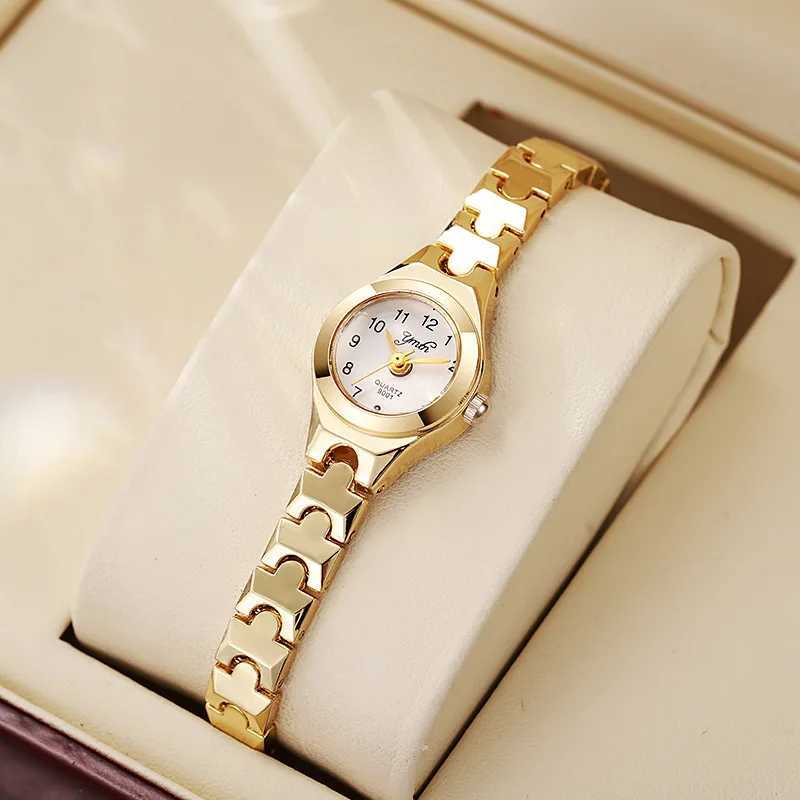 Womens delicate Arabic numeral small dial steel strap quartz watch is suitable for Halloween gifts daily wear etc.T250408