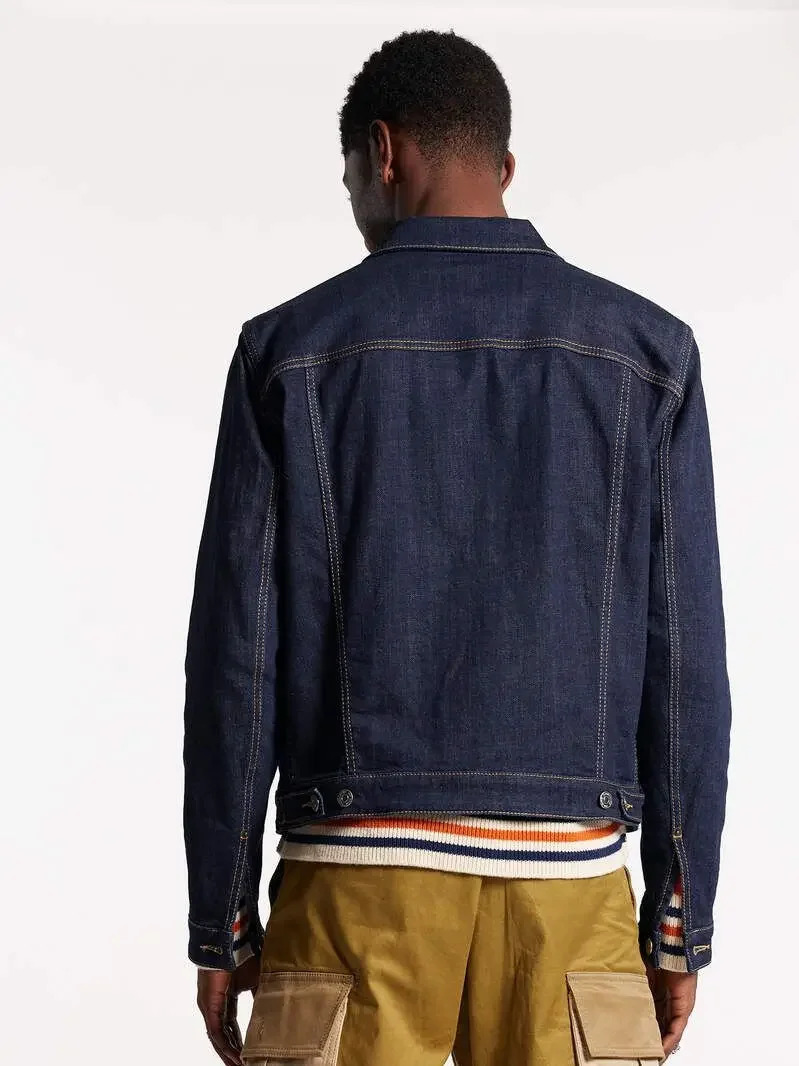 2024 springsummer washed hole old denim jacket fashionable slim fit fashion 250408Z