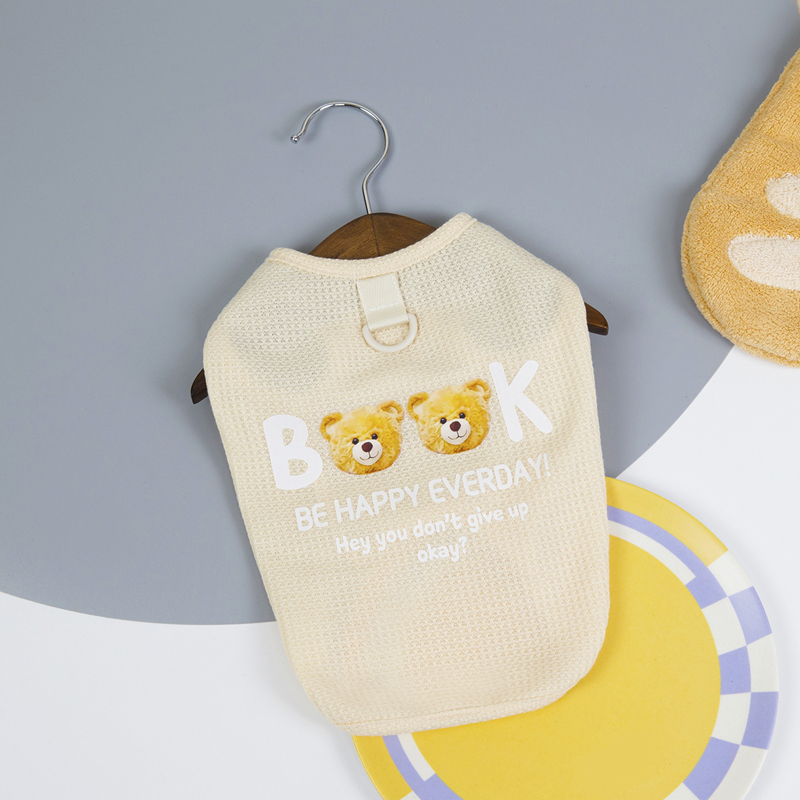 Dog Shirts Pet Clothes Letter Printed T-shirt, 3pcs Puppy Vest T-Shirt Sleeveless Costumes, Doggy Soft and Breathable Apparel Outfits for Small Medium