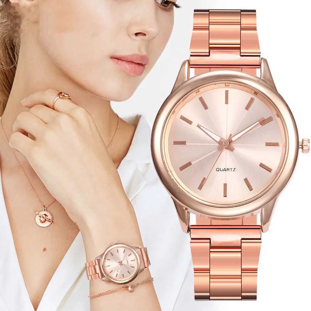 Classic retro 2024 simple womens watch stainless steel dial casual bracelet watch womens watch quartz watch giftT250408
