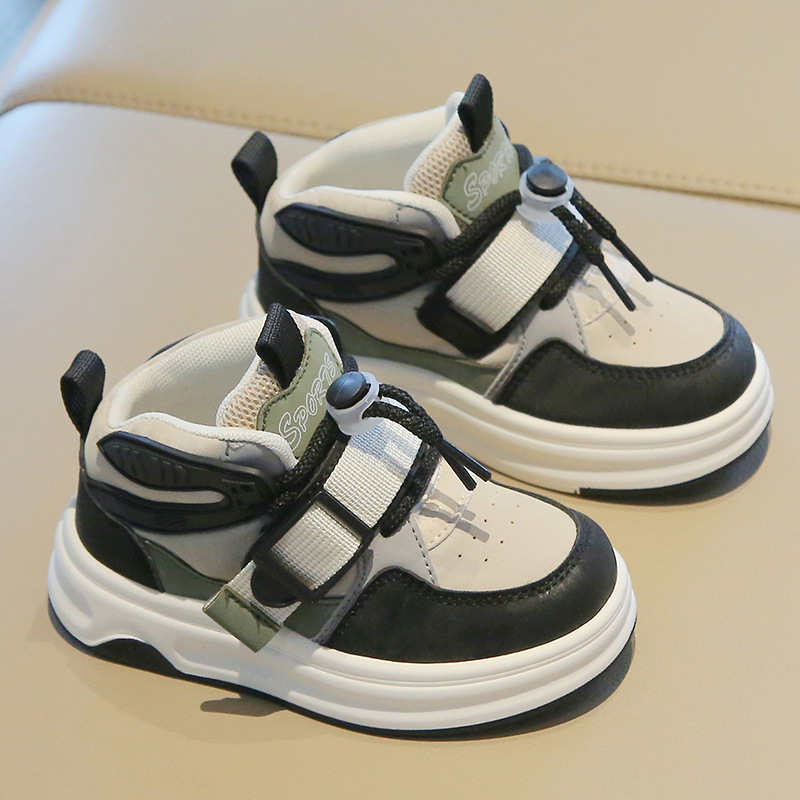 Kid Sneakers School High-top Causal Sports Shoes Kidszworld for Toddler Non-slip Children Fashion Girls Boys Basketball Shoes K0642
