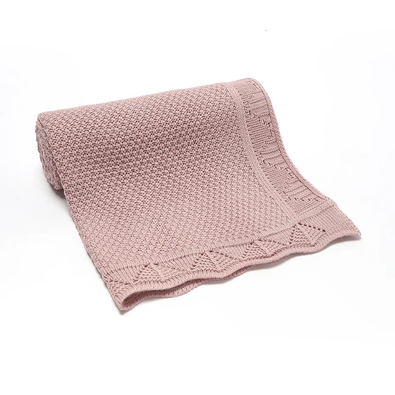 Baby Blankets Knitted born Swaddle Wrap Crib Quilt Super Soft Toddler Infantil Stroller Sofa Bedding Sleeping Covers 100*80cm 250408