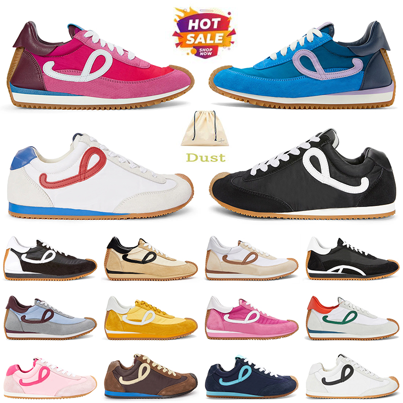 Ballet Runner 2.0 nylon calfskin sneaker spanish flat designer sports shoes women men fashion casual sneakers dhgate platform rubber sole flats trainers size 35-45