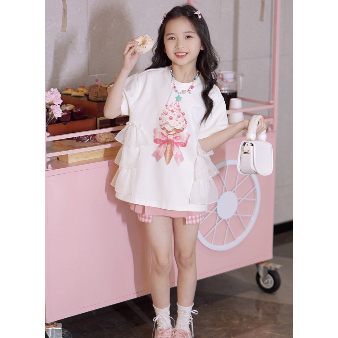 Ddmyshoesvip Summer New Cute Cartoon Short Sleeved Cotton T Top For Girls Fashion T Shirt Children S Clothing