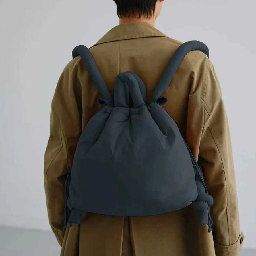 New Arrival Casual Nylon Pad Handbag Designer Soft Puff Womens Shoulder Bag Simple Retro Large Capacity Handbag T250407