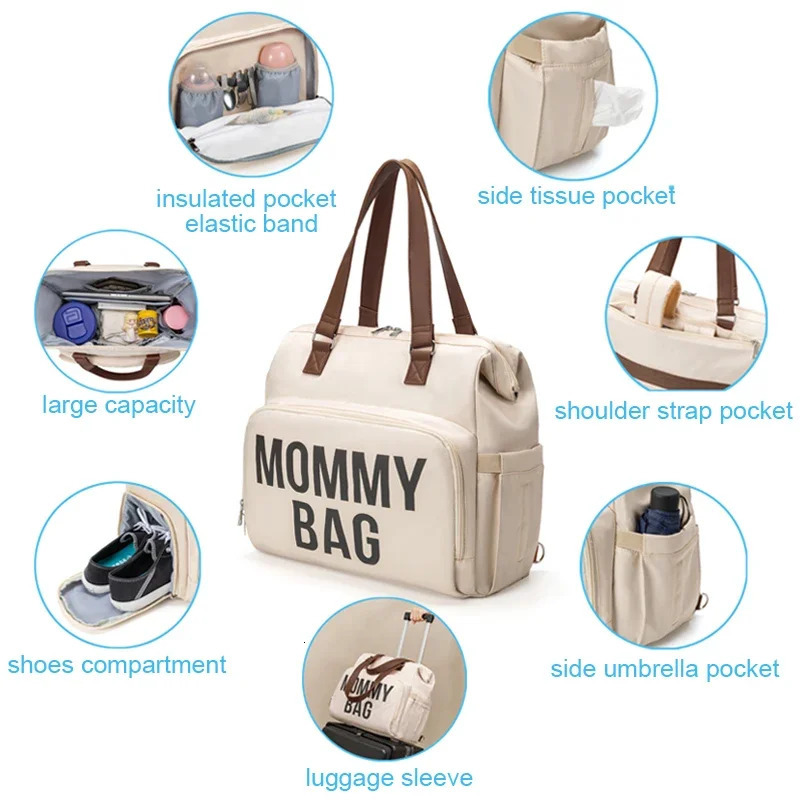 3pcs/set Mom Bag Large Capacity Diaper Bag Handbag Backpack for Father Baby Nappy Bag Maternity Bags Dad Backpack 250407