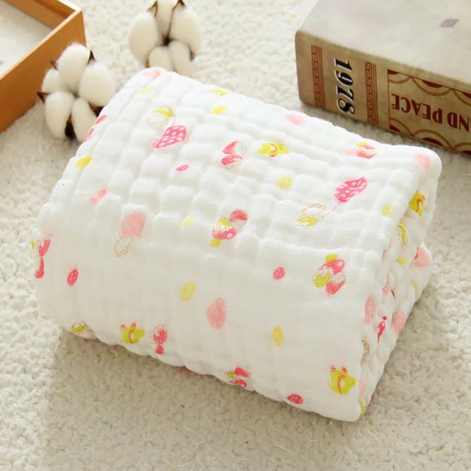 Premium Quality 6-Layer comfortable Cotton Muslin Baby Solid color Swaddle Blanket Hypoallergenic Soft and Breathable Blanket 250408