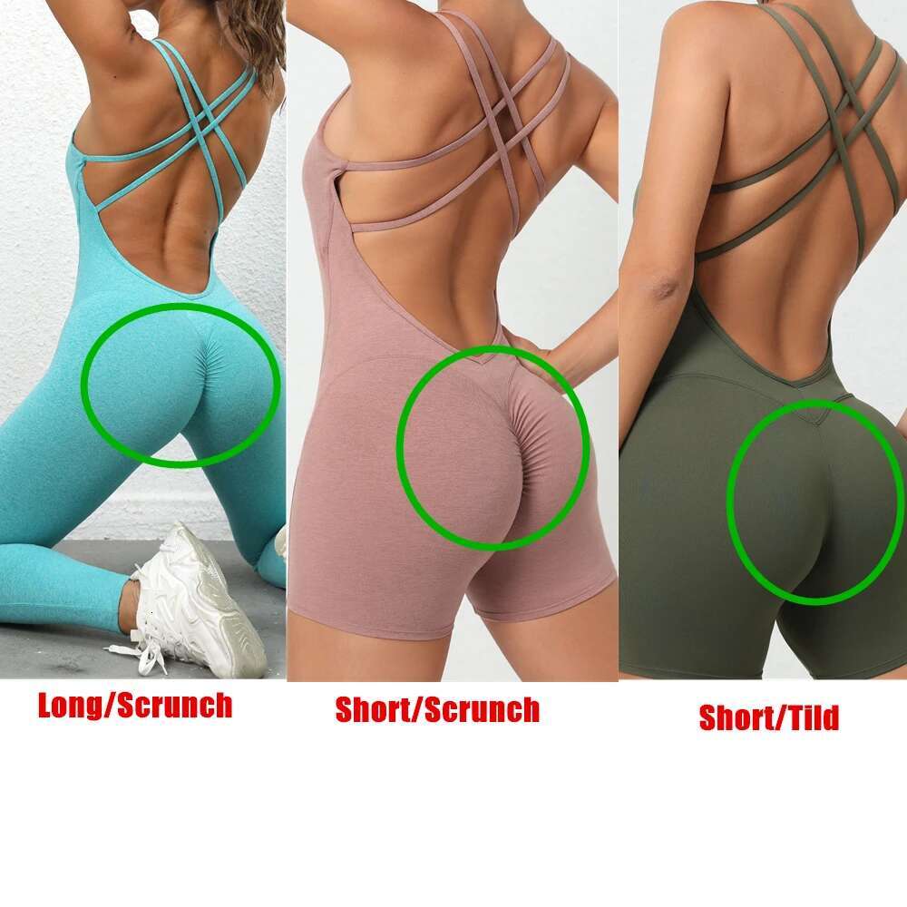 2025 Pad Lycra Active Wear Gym Yoga Set Fiess Scrunch Legging Women Workout Female Sports Outfit Suits Exercise Jumpsuit