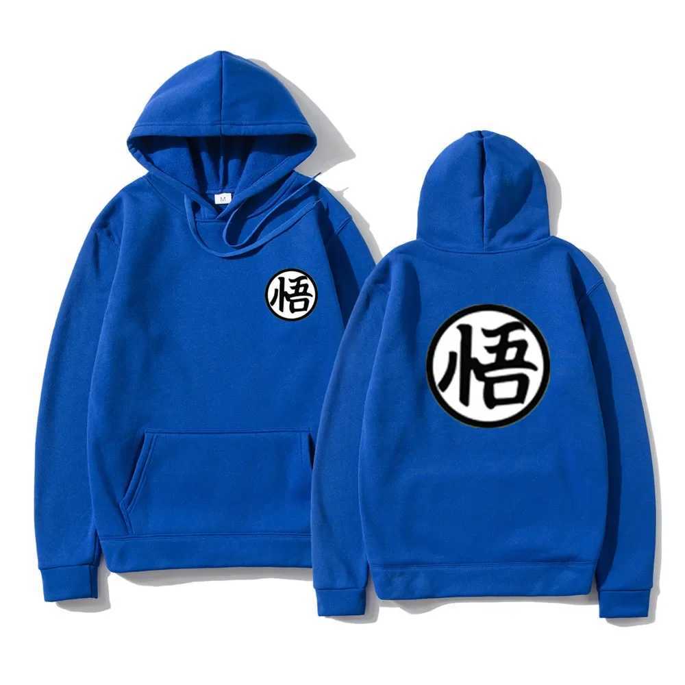 New Japanese Anime Mens Hoodie Sweatshirt Multi Color Cute Cartoon Goku Printed Harajuku Hoodie Sweatshirt Poleron Hombre W250408