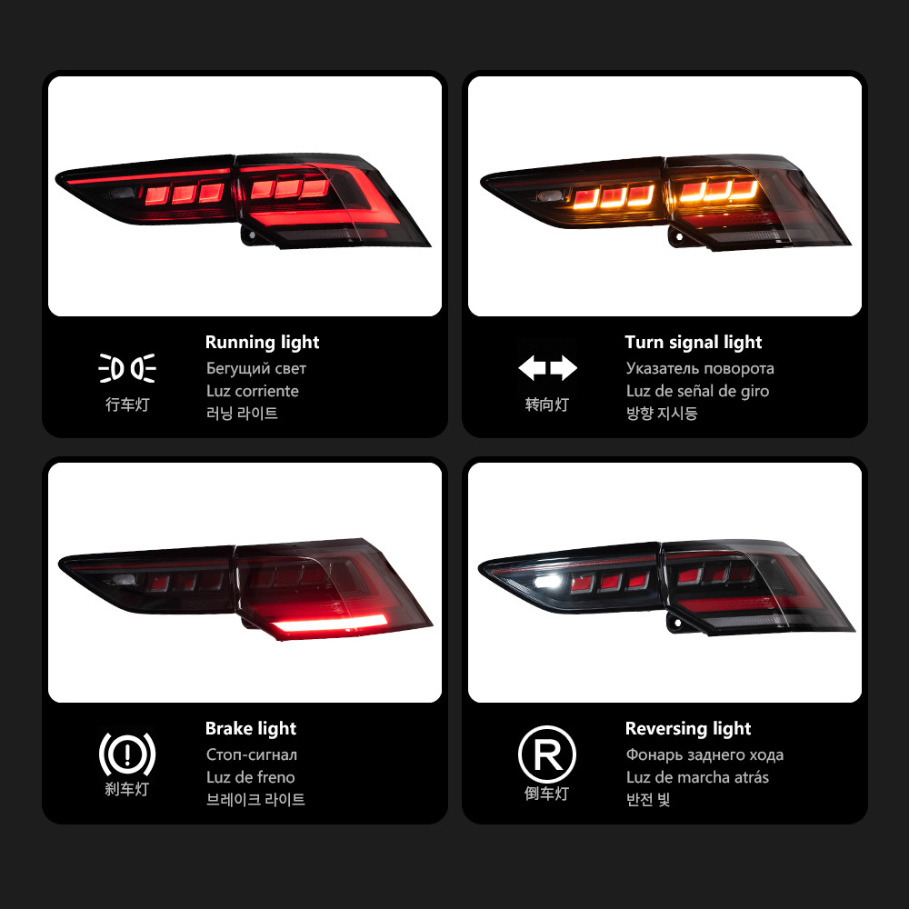 Taillights Assembly for Golf 8 20 20-2024 MK8 LED Tail Light Golf MK8 Rear Stop DRL Brake Reversing Light