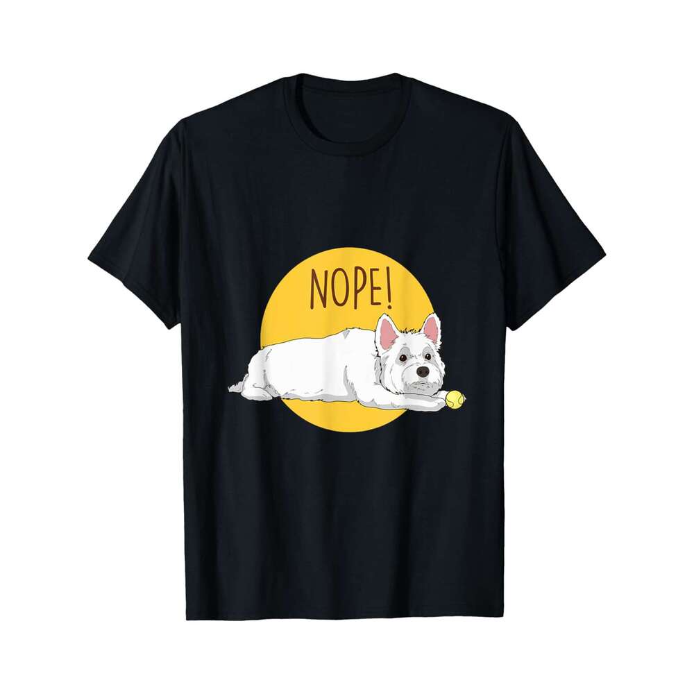 Designer T shirt Lazy Scottish Terrier Funny Dog Shirt Dog Gift For Dog Lover - 220g Tshits