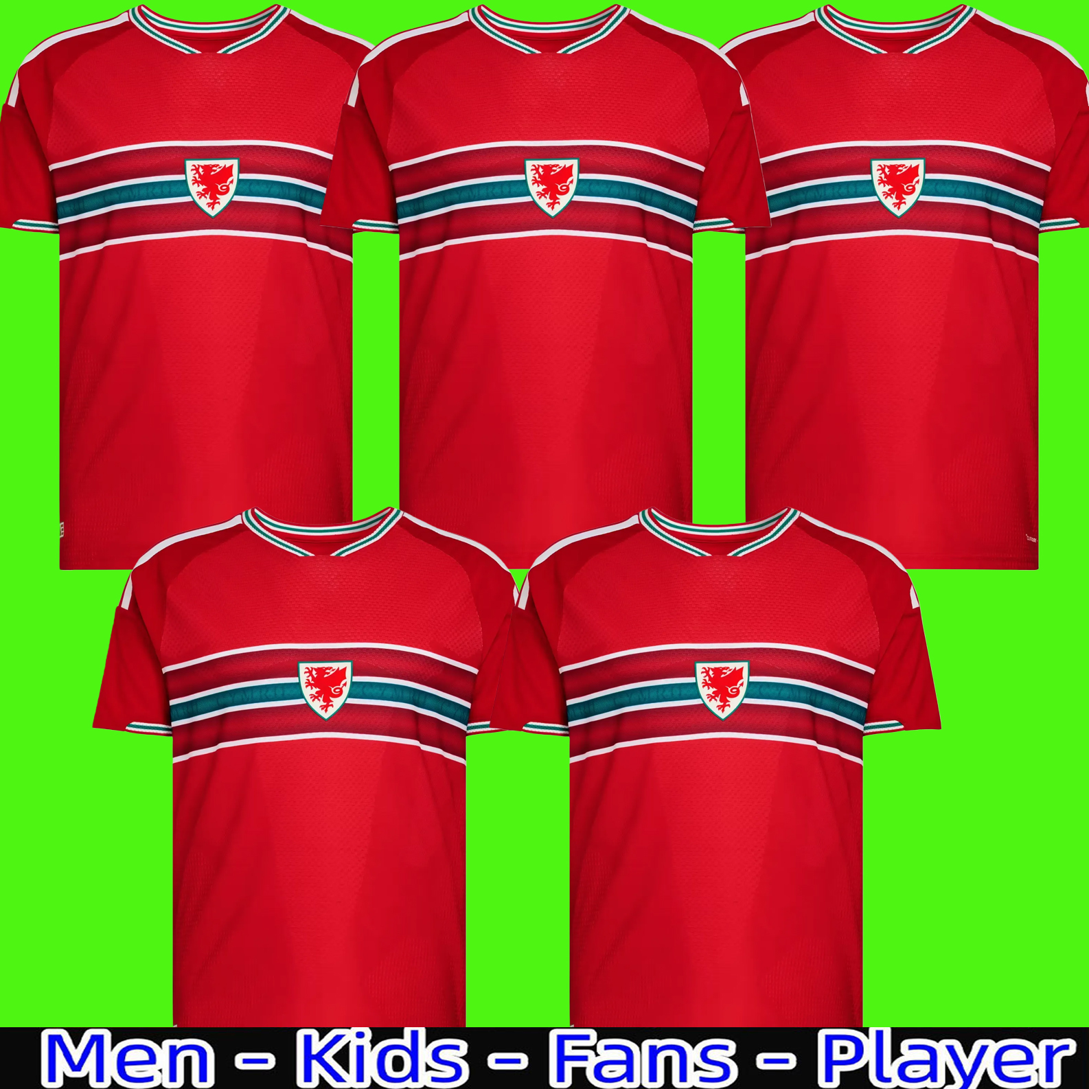 2026 World Cup Wales soccer jerseys JAMES BALE Men Home Away goalkeeper Training fans player Welsh football shirts top