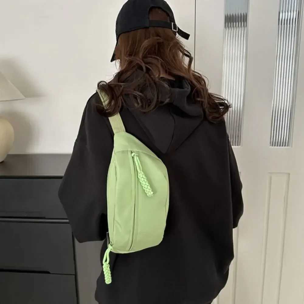 2024 Half Moon Womens Luggage New Oxford Cloth Large Capacity Cross body Bag Multi functional Waterproof Waist Bag Travel Z250407