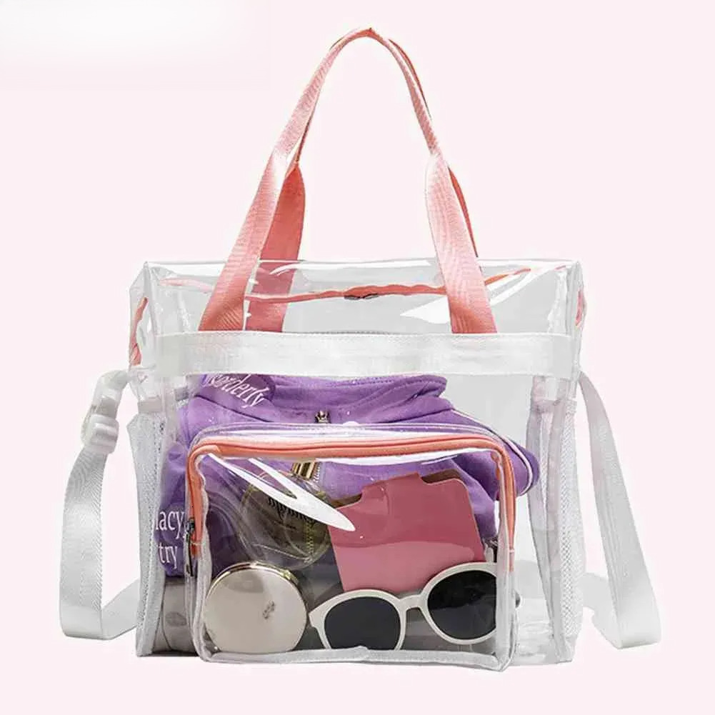 2025S New Free Shipping Designer Bag PVC Transparent Yoga Gym Bag Waterproof Women Outdoor Sports Fiess Handbags