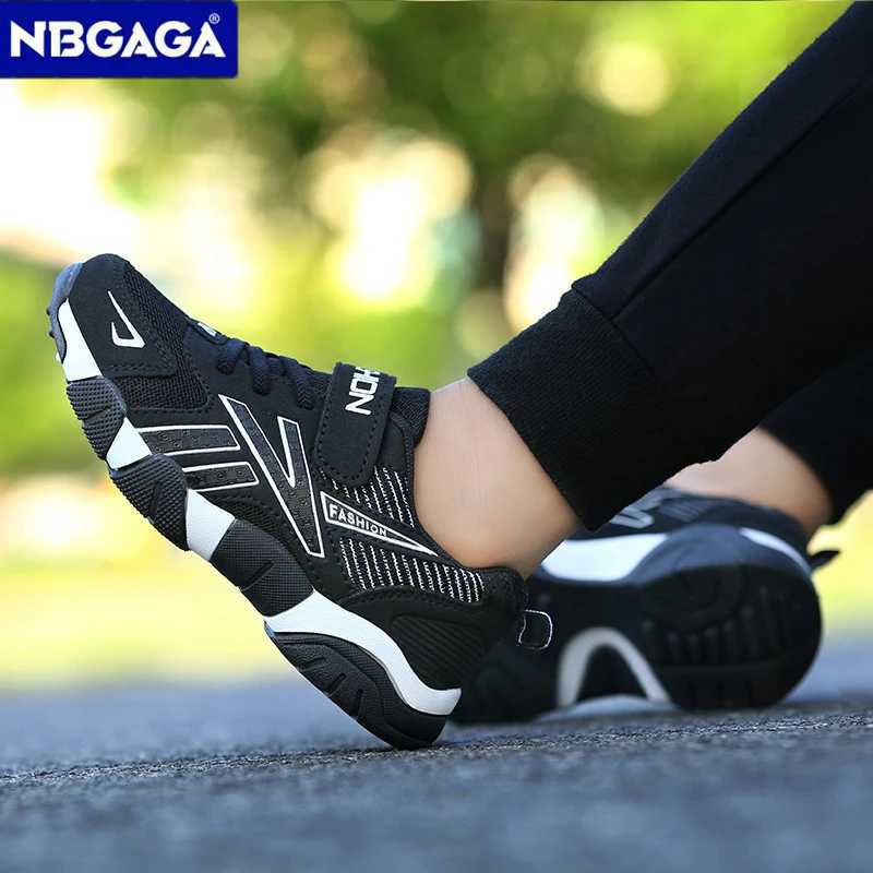 Childrens fashionable sports shoes boys mesh breathable sports shoes lightweight childrens school walking shoes W250407