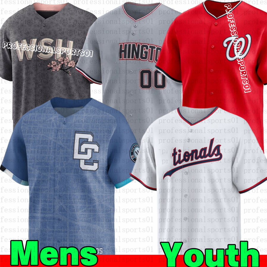 Washingtons 2025 Nationals New City Connect jersey #5 CJ Abrams Jersey MacKenzie Gore Jersey #29 James Wood Patrick Corbin #2 Garcia Jr. Baseball Jerseys