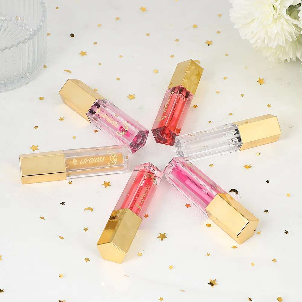 24Pcs Cute Cartoon Shimmer Gloss Set 6 Colors Gift Box Magic Color Changing Lip Oil Lips Cosmestic