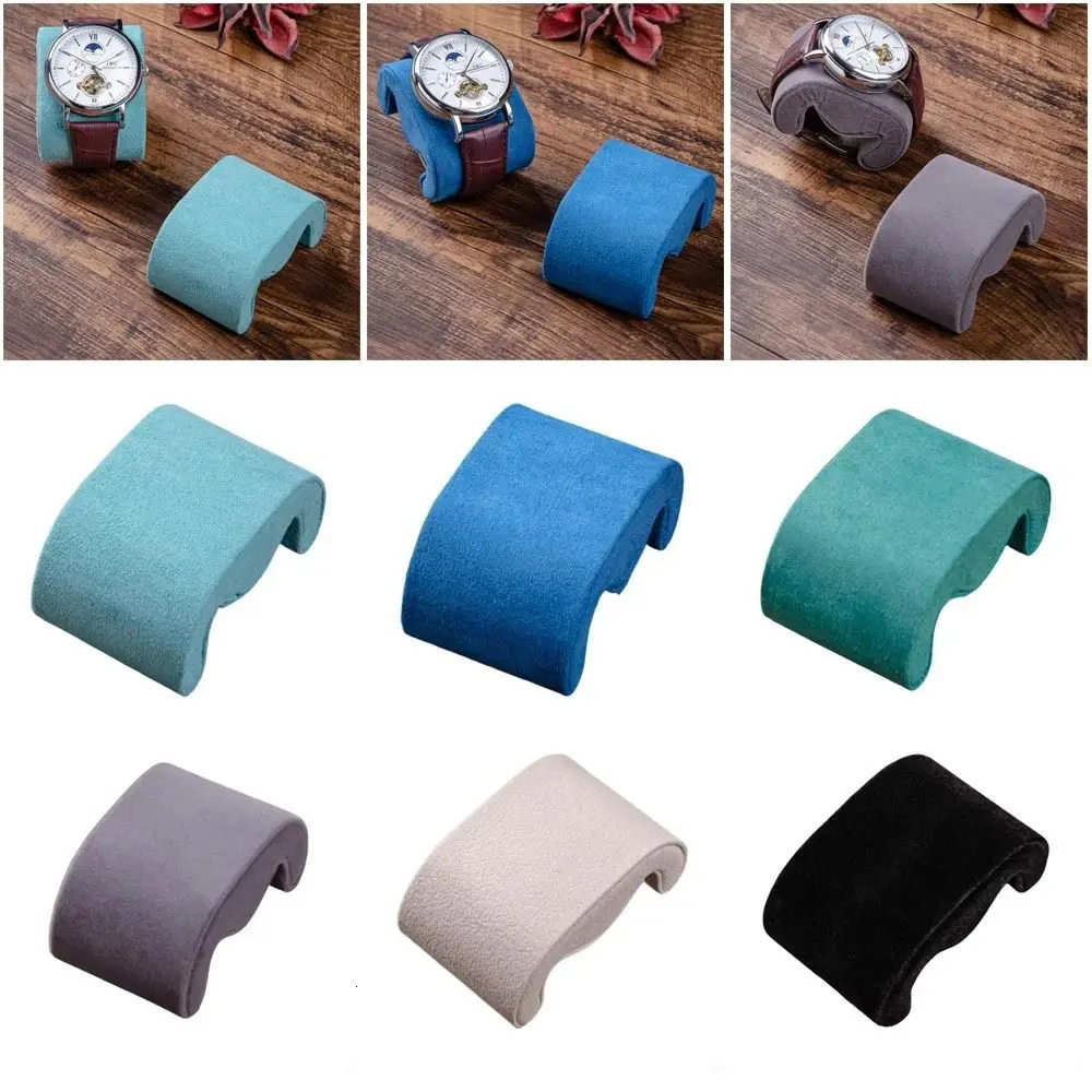 Soft Suede Velvet Watches Storage Pillow Display Fixed Wristwatch Cushion Multi Functional Fixed Pillows Bracelet 251107