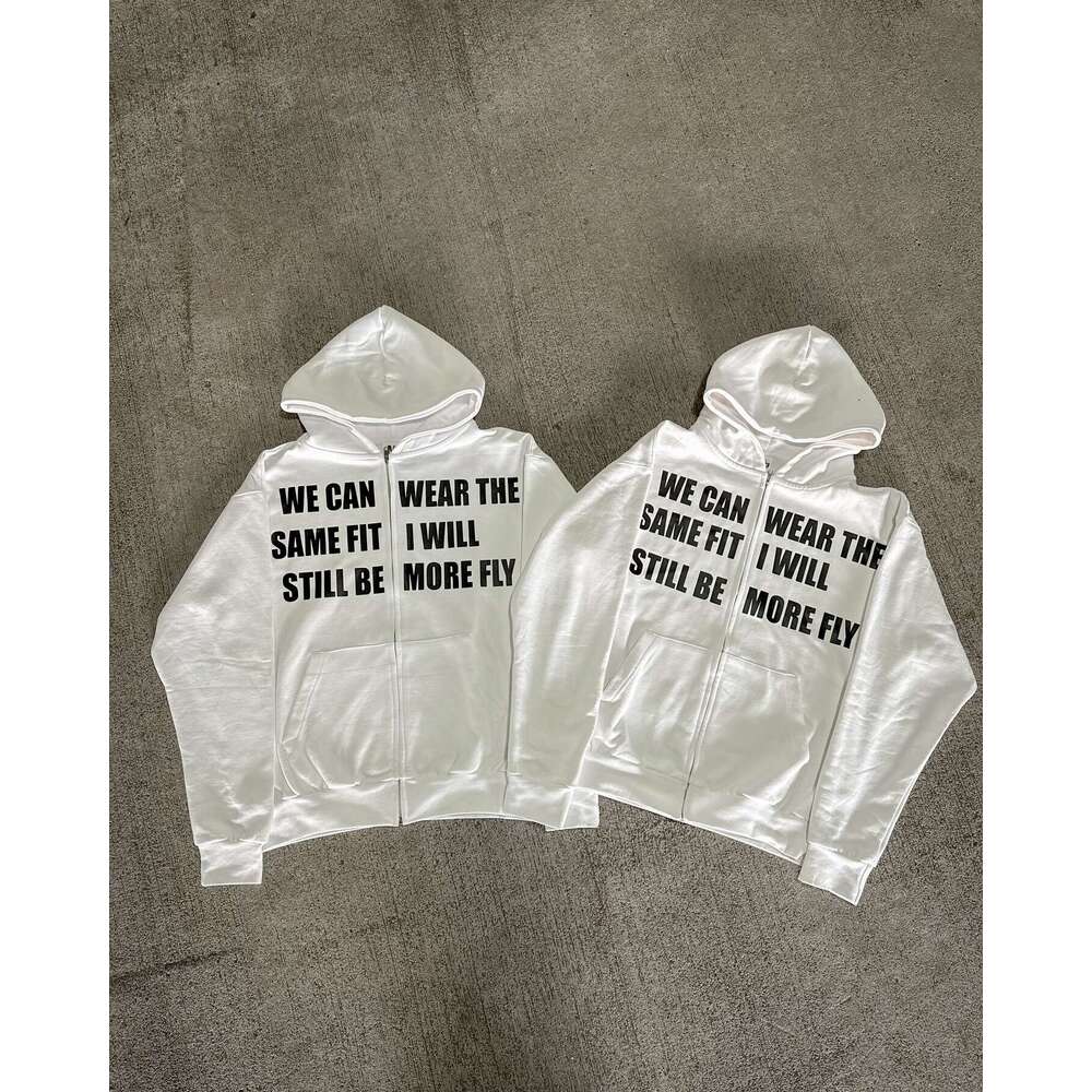 New 2025 Personalized Trendy Letter Printed Street Design Simple Sweatshirt