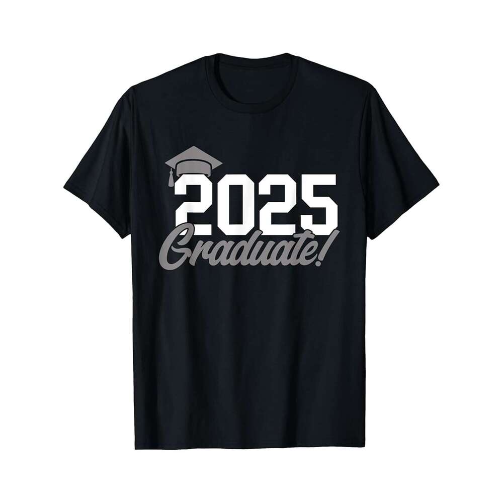 Designer T shirt 2025 Graduate Class of 2025 Senior High School Graduation - 220g Tshits