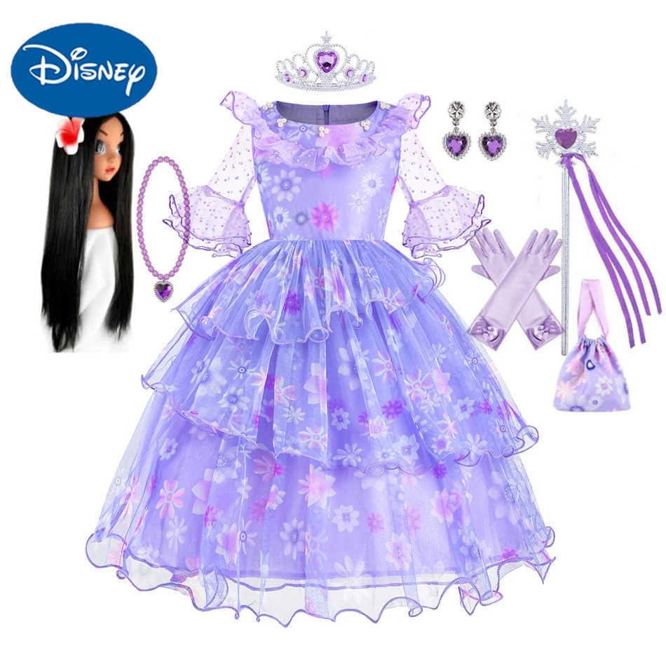 Disney Encanto costume cosplay princess dress Isabella Charm Girls Carnival Christmas Party Mirabel dress X250408
