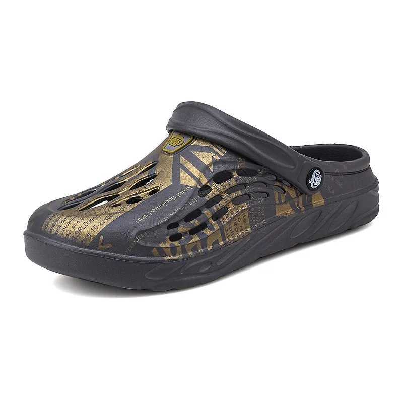 New Arrival Mens summer shoes mens hole sandals hollow breathable flip sandals Aqua shoes fashionable beach sliders large size 47 48 49 T250407