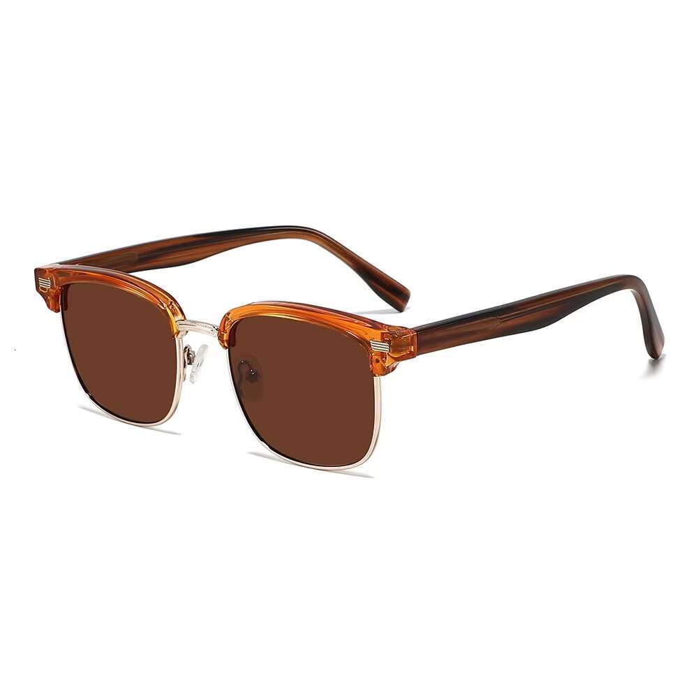 Comfortable New Design Tr90 Rice Nail Acetate Temple Men Women Shades Retro Sunglasses