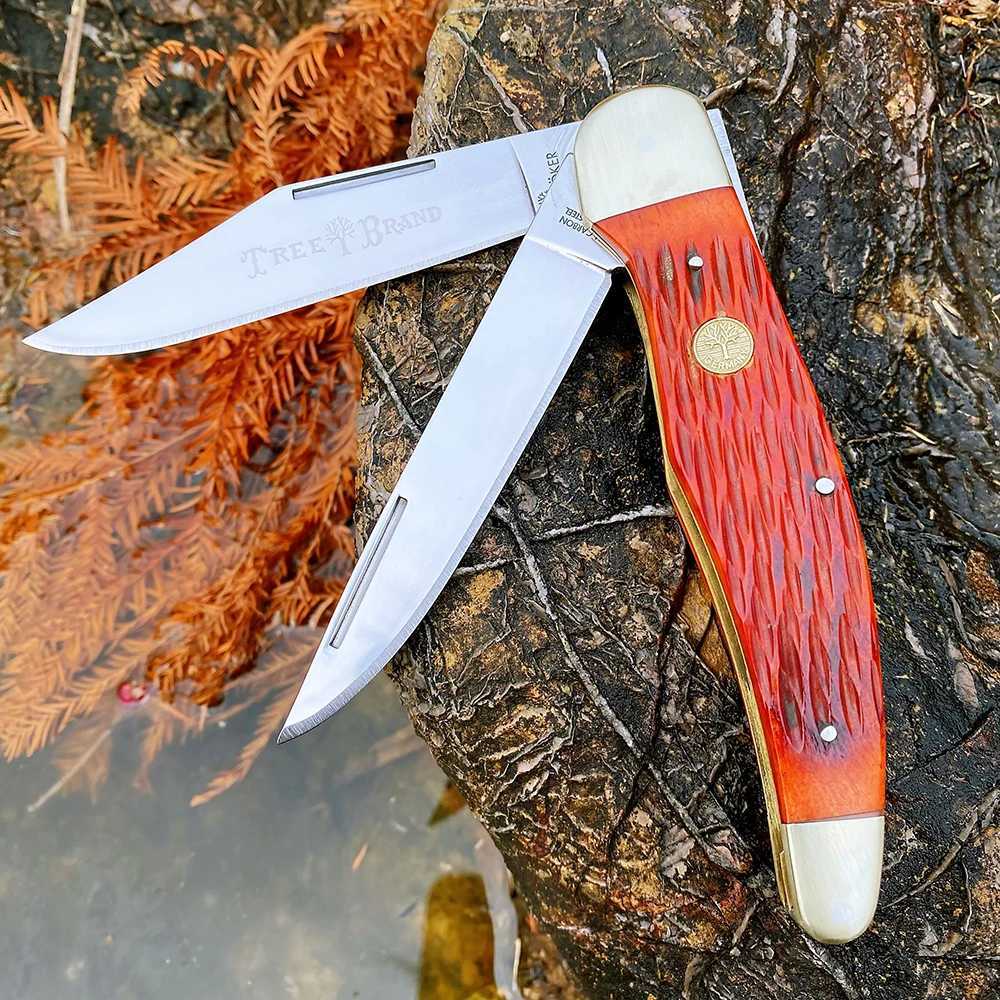 Watchman Knife Large Bone Slide Joint Multi Blade Folding Pocket Knife Classic High Quality X250408