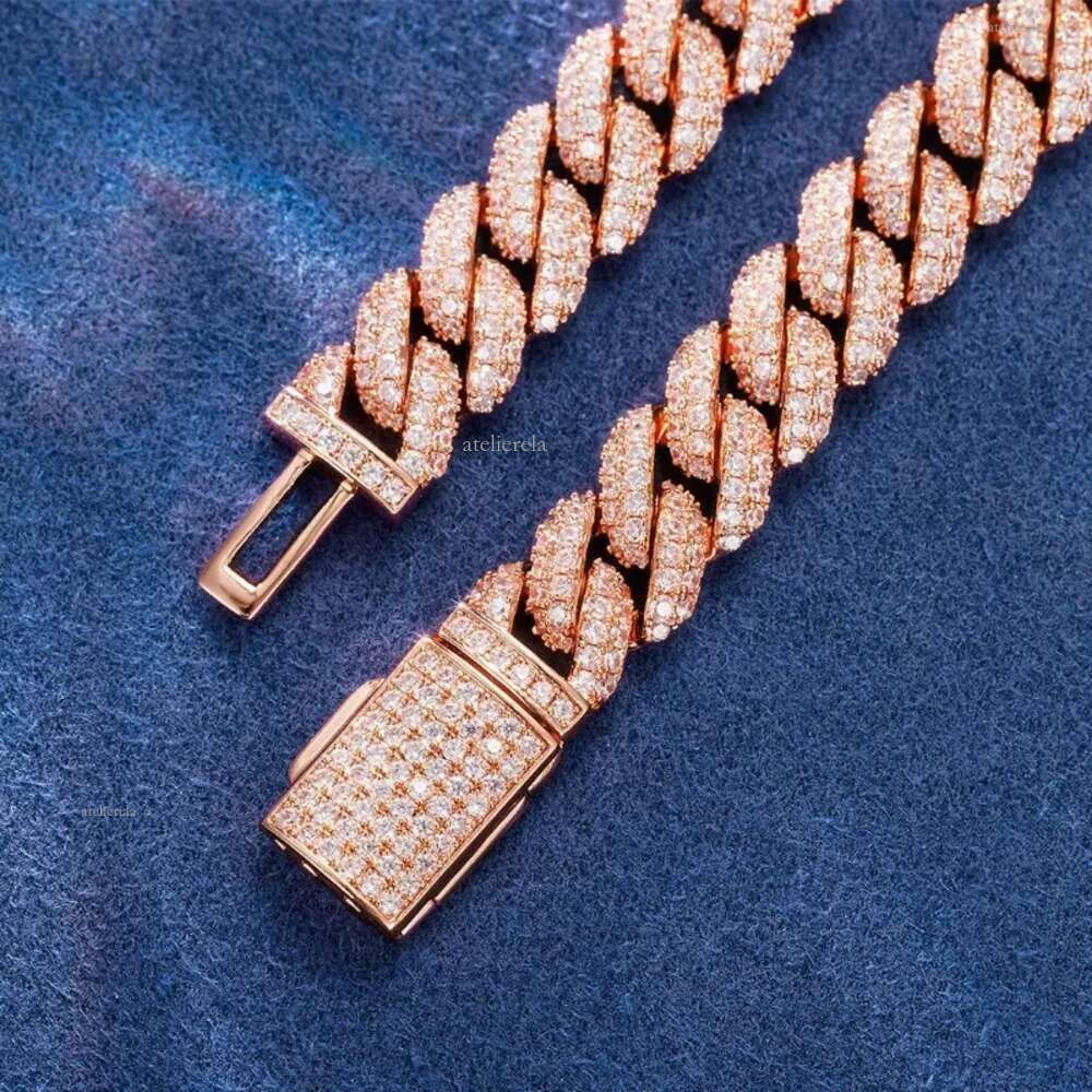 10mm S Sier Dia Vvs Clarity with Gra Certificate Moissanite Cuban Chain