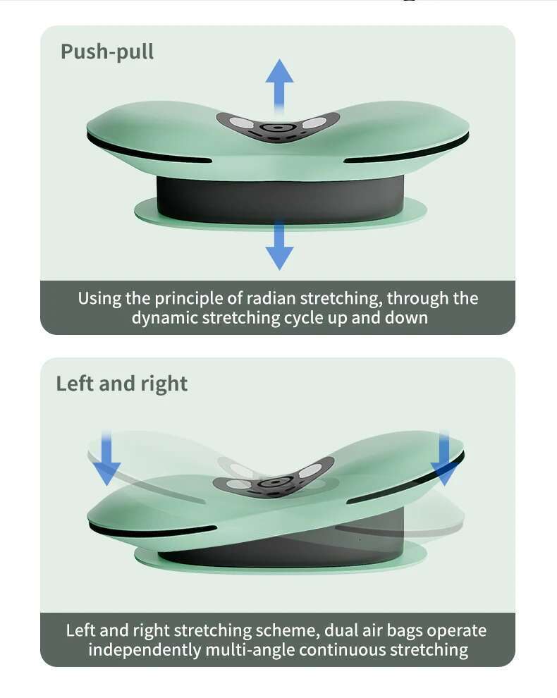 Electric Lumbar Traction Massager with Heat Function & Adjustable Intensity,Electric Iatable Back Stretcher Device