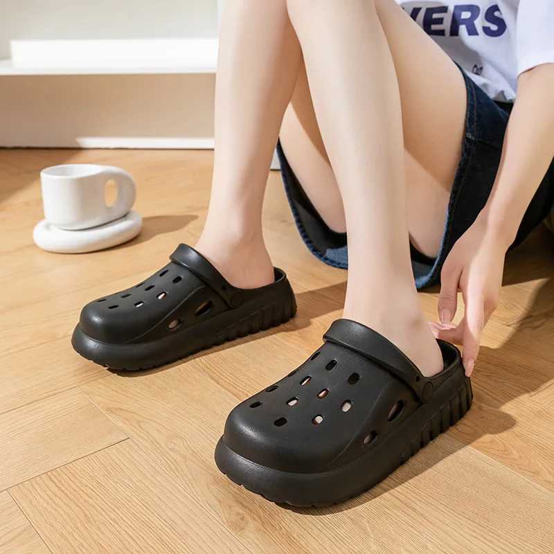 New Arrival Size 45 slider summer womens flat shoes EVA Clogs DIY cave shoes unisex fashion platform cave sandals couple beach slider T250407