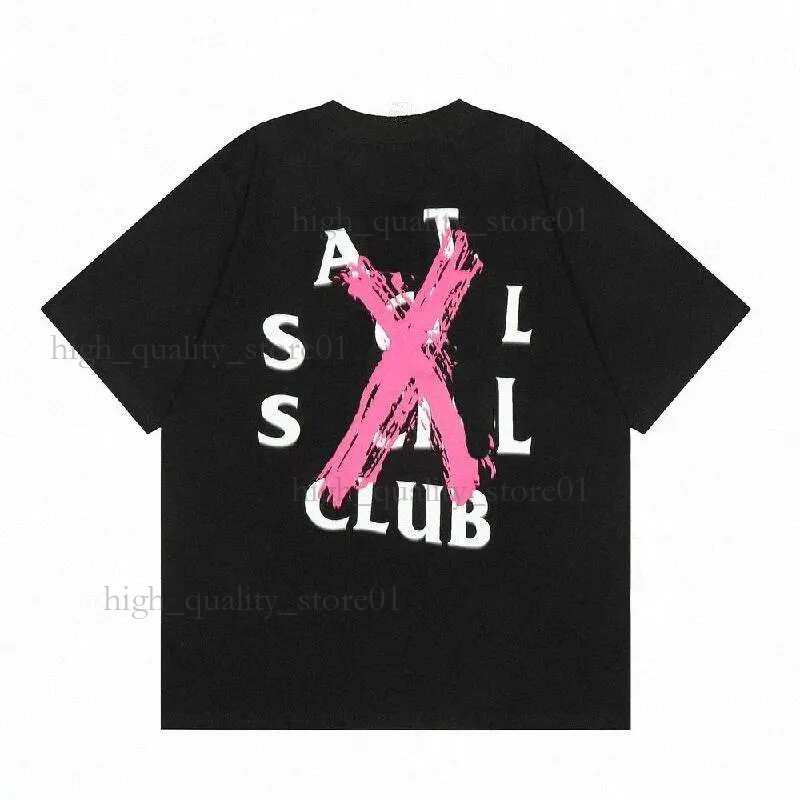 Desginer anti soccial Club Shirt t Mens Shirts Fashion Cross Letter Print T-shirt Casual Couple High Quality L