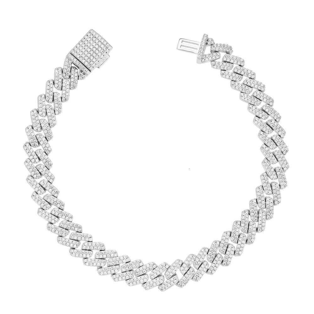 New men's jewelry popular hip-hop pure sier Cuban chain