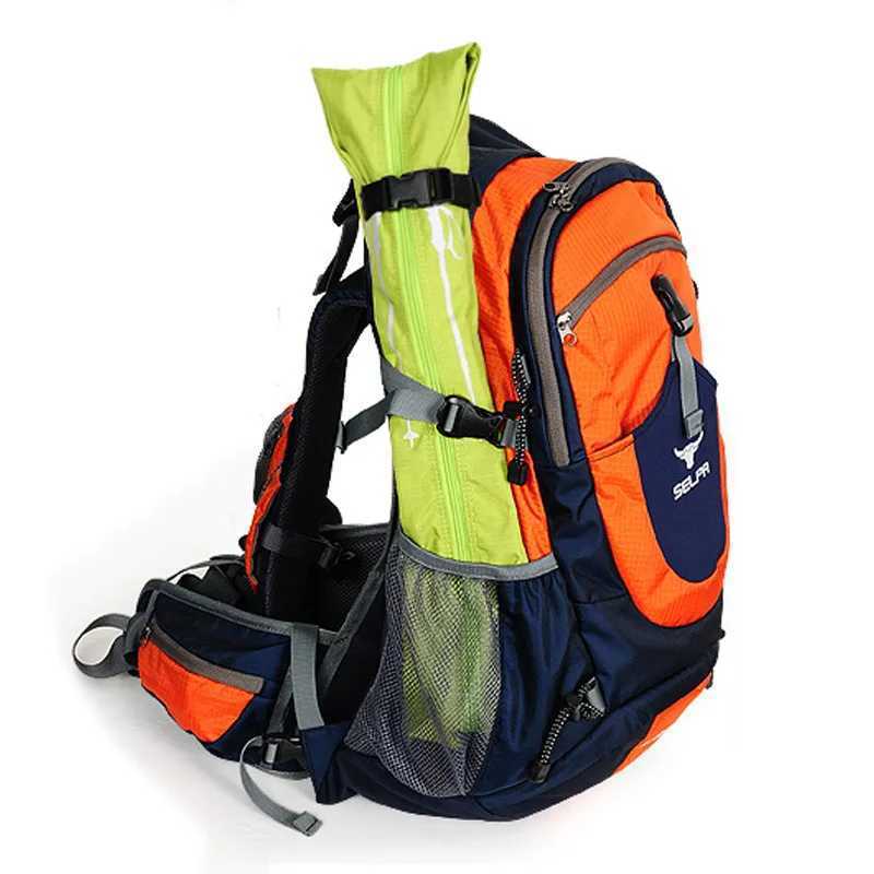 Foldable Hiking Pole Storage Bag Compact Trekking Stick Organizer Pouch Durable Backpack Attachment for Walking Stick AccessoryC250407