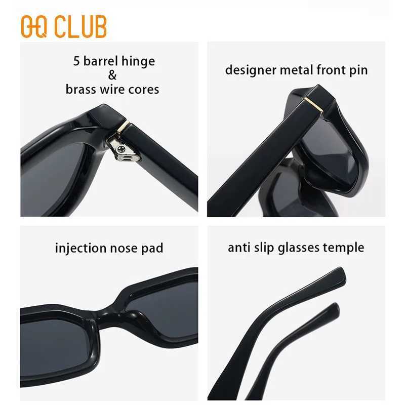 O-Q Club Retro Fashion Punk Sunglasses Womens Sunglasses Classic Retro UV400 Sunglasses Luxury Lunette Womens and Mens Sunglasses W250408