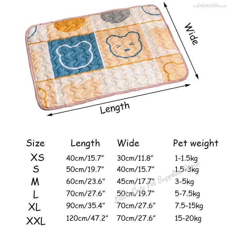 Non slip pet cotton pad washable pad dog pad cat blanket sofa breathable pet dog bed Y250407