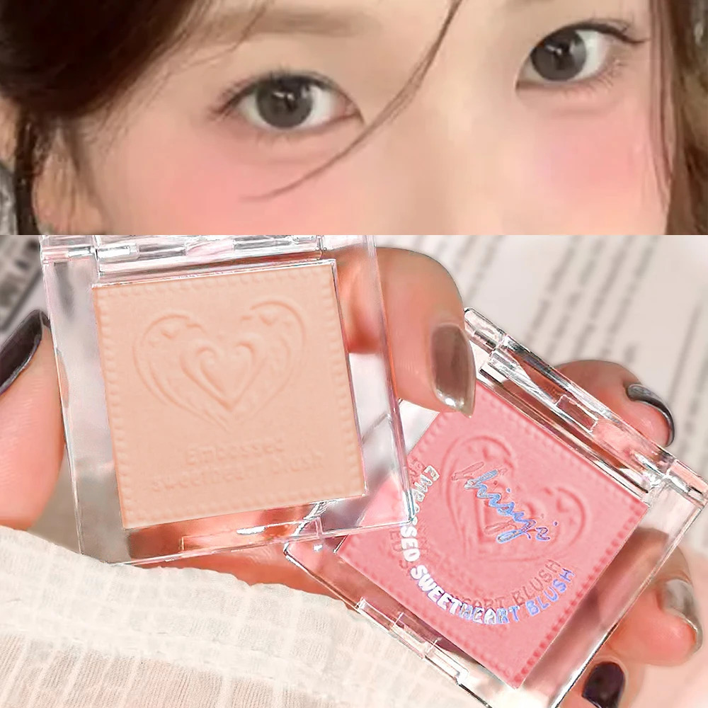 HISYI Love Sweet and Gentle Girl Pure Desire Fairy Low Saturation Matte Natural Color Rendering Monochrome powder blusher 250325