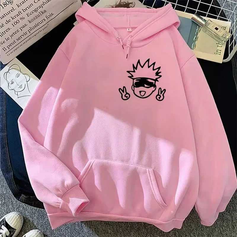 Spring 2024 Autunm unisex Jujutsu Kaisen anime hoodie big animation design Kawaii Gojo Satoru graphic streetwear W250408