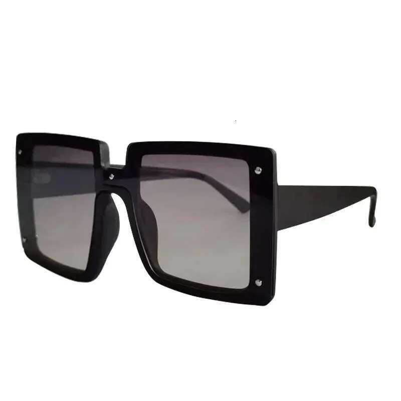 Square Oversized One-pieces Sunglasses Men Women Trendy Gradient Goggle Eyewear Fashion Brand Design Sun Glasses