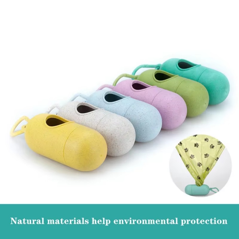 Waste Garbage Holder Dispensers Fashion Dog Poop Bag Dispenser Poop Bags Set Pets Dogs Trash Cleaning Dog Toy Supplies