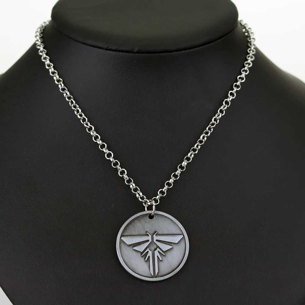 The Last Of Us Necklace The Last Survivors Round Grey Firefly Pendant Necklace For Men Fashion AccessoriesC250407