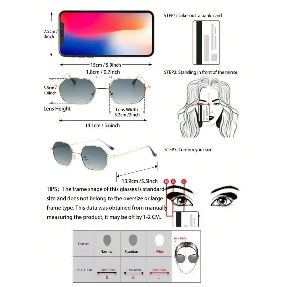 1PC Unisex Geometric Metal Design Fashion Colorful Sunglasses For Street-Photography Seaside-Party Travel Driving Accessories
