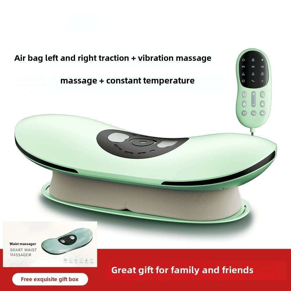 Electric Lumbar Traction Massager with Heat Function & Adjustable Intensity,Electric Iatable Back Stretcher Device