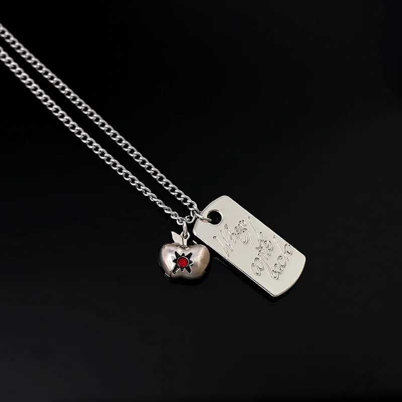 Love And Deepspace Caleb Same Stainless Steel Anime Style Solid Necklace Non Fading Titanium Steel Square Brand Necklace PeripheC250407