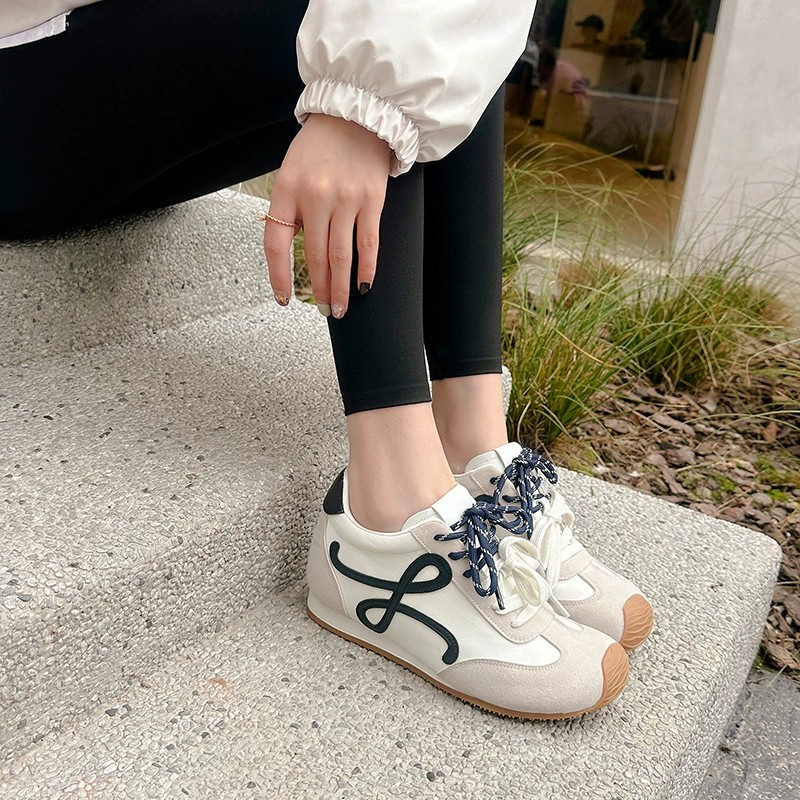 Color Block Lace-Up Casual Shoes - Comfort Meets Trend for Modern Fashion