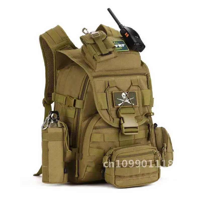 Outdoor Mountaineering Bag S413 40L X7 Swordfish Tactical Backpack Protector Plus Travel Camping Hiking BackpackC250407