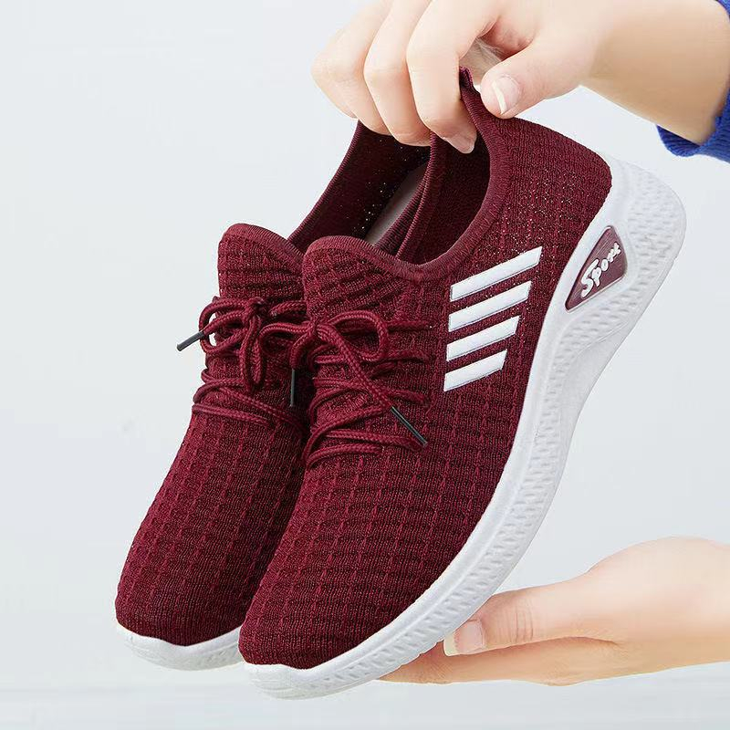 Free shipping summer mesh low top running women casual sports outdoor shoes